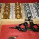 225 Aluminum Rim Trial Lens Set + Wooden Case + Trial Frame