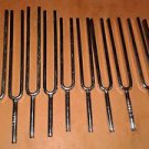 Tuning Fork Set of 13 - Chromatic Heavy with Long Handles Velvet Box Pack
