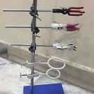 Lab Stand 6" X 4" Size 3 Clamps 3 Boss Head 2 Retort Ring