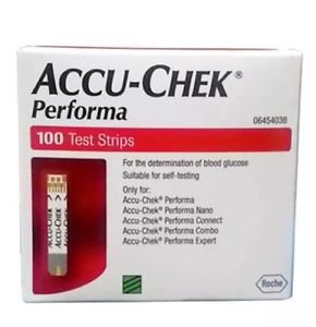 100 Accu-Chek Performa test strip for Nano Combo Connect Expert Glucometer