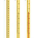Glass Celsius thermometer -10 to 250C Length 300mm Laboratory Glassware