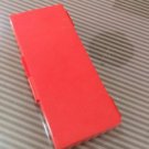 Red Plastic Shell 50 Slots Rectangular Microscope Glass Slide Box