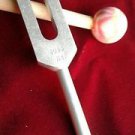 Crystal Tuning Fork 4096 with Wooden Mallet Large Handle Velvet Pouch Healing