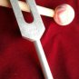 Crystal Tuning Fork 4096 with Wooden Mallet Large Handle Velvet Pouch Healing