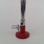 MEKER BURNER BUNSEN LP GAS with STOP COCK For High temperature Heating