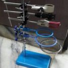 Laboratory Stand 8" X 5" Retort Rings 3 Clamps 3 Boss Heads 3