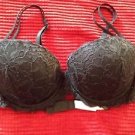 Victoria's Secret PINK Push Up Black Lace Bra 34C