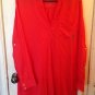 NWT DKNY Red/Orange Blouse Size M