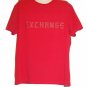 Armani Exchange Red Logo Design Cotton Casual Men's T-Shirt Size 2XL NEW