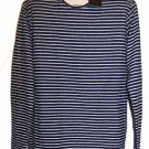 Zara Man Navy White Stripes Men's Cotton Sweater Shirt Size 2XL