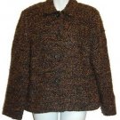 Sagoharbor Petite Women's Brown Blazer Jacket Size 10P