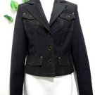 Motivi Brown  Women Wool Cristal Italian Blazer Jackets Size US 4 EU 40 NEW