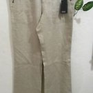 Verri Light Brown Tan Mens Linen Italian Pants Size L 50 NEW Retail $230.00
