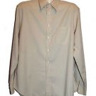 Italian Shirt by Fendi Men's Beige Blouse Shirt Cotton Size 42 - 16.5 / 34