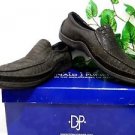 Donald J.Pliner Dark Brown Textured Leather Casual Men Shoes Size EU 46 US 13