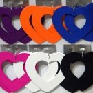 Basketball Diaries Wood Pink Black White Hearts Love Blue Lot of 6 Earrings NEW