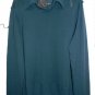 John Varvatos Teal Blue Wool Men V-Neck Buttons Sweater Shirt Size XL Italy NEW
