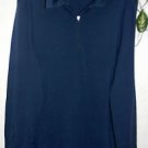 Island Issue Dark Navy Blue Mens 100% Merino Wool Half Zipper Sweater Size S NEW