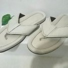 Kenneth Cole Light Gray Leather Casual Flip Flops Sandals Size 13 US NEW