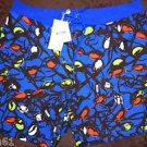 Moschino Swim Blue AUTHENTIC Shorts Logo Beachwear Athletic Size US 38 EU 54