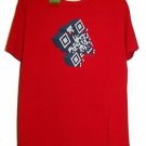 Hugo Boss Red Graphic Logo Design Cotton Mens T- Shirt Size 2XL NEW Green Label