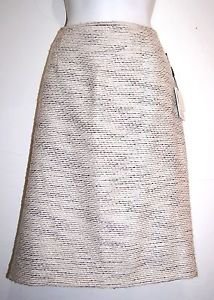 Calvin Klein Woman's Eggshell Lining Skirt Size 8 NEW