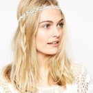 ASOS CREAM Flower Bead Women's Girls Crochet Hair Tie Party NEW