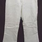 John Galliano White Womans Bell Bottoms Pants Size 6  NEW