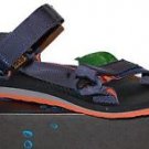 TEVA Men Blue Orange Sole Walking Strap Sandal Flip Flops Shoes Size 11 NEW