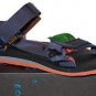 TEVA Men Blue Orange Sole Walking Strap Sandal Flip Flops Shoes Size 11 NEW