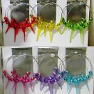 Basketball Diaries Woman's Circles Spikes Multi-Color Lot of 6 Hoop Earrings NEW