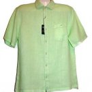 PURE LINEN by Raffi Men's Light Green Button Up Shirt Size L / 52 NEW!
