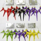 Basketball Diaries Circles Spikes Multi-Color Lot of 6 Hoop Gold Toned Earrings