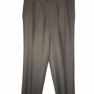 Ermenegildo Zegna Brown Men's 100% Wool Italy Dress Pleated Front Pants Size 38