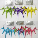 Basketball Diaries Circles Spikes Multi-Color Lot of 6 Hoop Silver Tone Earrings
