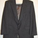 Cricketeer Mens Blazer Jacket Dress Suit Charcoal Gray Striped Size XL