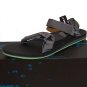 TEVA Men Gray Green Sole Walking Strap Sandal Flip Flops Shoes Size 12 NEW