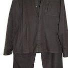 J's Exte Olive Men Suit Buttons Blazer Pants Size XL Italy Good Condition