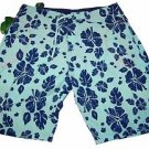 Hugo Boss Light Blue Flowers Hawaiian Mens Shorts Beach Athletic Size XL NEW
