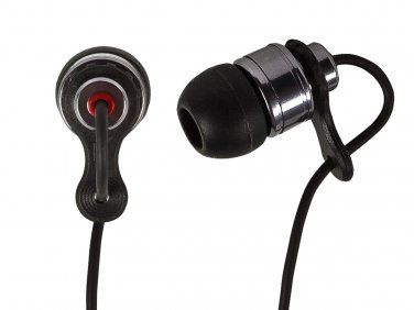 Hi-Fi Premium Noise Isolating Earphones - Black & Red