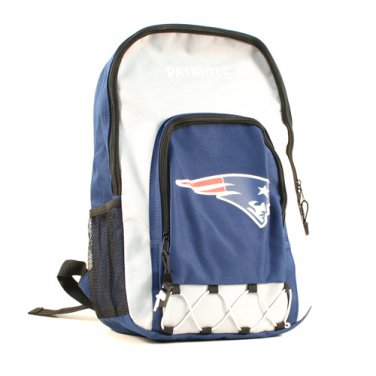 Patriots NFL Licensed Pro Elite Series Bungee Backpack (20"x12"x6") Free US Shipping!