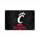 Cincinnati Bearcats Flags - 2'x3' Heavy Weight Fan Banners - Embroidered With Metal Grommets