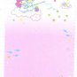 Japan Sanrio Little Twin Stars flower boarder postcard