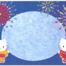 Japan Sanrio Hello Kitty Summer Firework Postcard