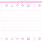 Japan San-x Pink Rabbit Papers