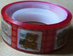 Bear w/ Red Pokka Dots Deco Tape