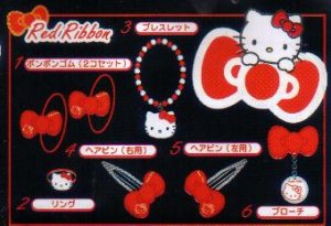 KAWAII Japan Hello Kitty Hair Clip (Red) #5