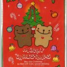 Korea Cookie Bear Christmas Card w/ Envelope #9