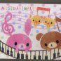 Japan Cru-x Music Rabbit Bear Memopad KAWAII