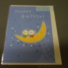 Taiwan Angels on Moon Birthday Card KAWAII